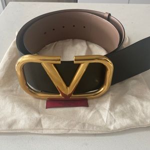 Valentino Reversible Large Buckle Belt
